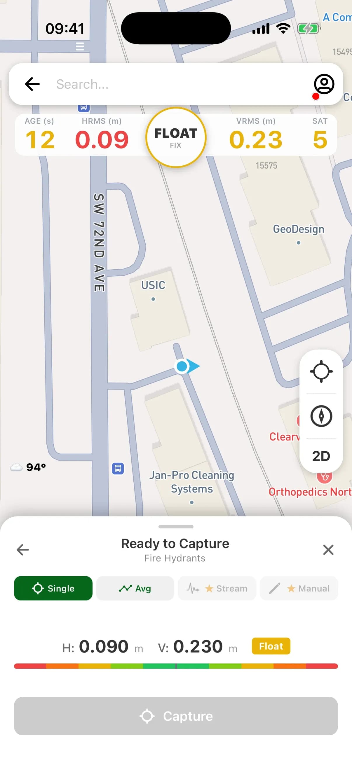 Screenshot of FastXY mobile app with capture disabled.